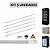 KIT 5 Barra LED 20W 100cm Geladeira Expositora Freezer 220V IP67 6500K - Imagem 1