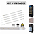 KIT 5 Barra LED 20W 100cm Geladeira Expositora Freezer 110V IP67 6500K - Imagem 1