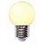Lampada LED Bolinha 1W Branco Quente 3500K E27 127V - Imagem 1