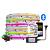 KIT Fita LED COB Digital RGBIC 2811 576 LED’s Bluetooth 24V 5 Metros + Fonte - Imagem 1