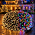 Cordão LED Natal 20 Metros Quente + RGB 12 Efeitos Fio Preto Bivolt - Imagem 3