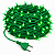 KIT 60 Metros Pisca LED Natal Fixo Verde IP44 Fio Verde 220V - Imagem 1