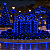 KIT 60 Metros Pisca LED Natal Fixo Azul IP44 Fio Azul 220V - Imagem 2