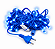 KIT 60 Metros Pisca LED Natal Fixo Azul IP44 Fio Azul 220V - Imagem 4