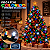 Cordão LED Natal Strobo 30 Metros RGB IP44 Fio Preto 220V - Imagem 8