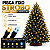Cordão LED Natal Strobo 50 Metros Branco Quente IP44 Fio Preto 220V - Imagem 3