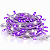Pisca LED Natal Sequencial 3 Metros Roxo Fio Translucido Bivolt - Imagem 1