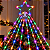 Cascata LED Natal Estrela Cachoeira 2 Metros RGB Colorido Bivolt - Imagem 4