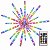 Sputnik LED Natal 100x100 RGB Digital IP44 Controle Remoto Bivolt - Imagem 1