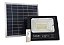 Refletor LED 60W Placa Solar Bateria Recarregavel SMD Branco Frio IP67 KIT Completo - Imagem 1