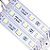 Kit 200 Modulo LED 5050 Letreiro SMD IP65 Externo 12V Dupla Face 3M Branco Quente - Imagem 2