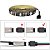 Fita LED USB 5V 3528 RGB Colorida 90LED 4.8W / metro Black com Silicone Rolo 3 metros + Controlador - Imagem 6
