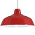 Pendente Retrô 34cm Luminária Lustre Alumínio E27 Vermelho - Imagem 2