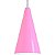 Pendente Cone Luminária Lustre Alumínio E27 Rosa - Imagem 2