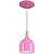 Pendente Gota Teat Luminária Lustre Alumínio E27 Rosa - Imagem 1