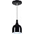Pendente Gota Teat Luminária Lustre Alumínio E27 Preto Fosco - Imagem 1
