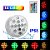 Luminária Piscina LED Aquário Pilha RGB Colorida SubAquática Controle Remoto Ventosa Spot IP68 - Imagem 2