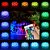 Luminária Piscina LED Aquário Pilha RGB Colorida SubAquática Controle Remoto Ventosa Spot IP68 - Imagem 3