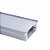 Perfil LED Embutir Barra 2 Metros Modelo Slim Alumínio Difusor Fosco Acrílico R2 - Imagem 1