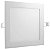 Painel 12W LED Embutir Slim Quadrado 17x17 3500K Branco Quente Bivolt - Imagem 1