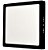 Painel 18W LED Quadrado Sobrepor Preto 22x22 6500K Branco Frio - Imagem 1