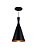 Kit 3 Lustre Pendente Tom Dixon Preto com Cobre E27 Bivolt - Imagem 3