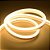 Mangueira Fita LED Neon Flex Branco Quente 3500K 127V Metro - Imagem 1