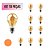 KIT 10 Lampadas Filamento LED A60 Bulbo 4W Vintage Retro Industrial Design E27 2200K - Imagem 1