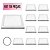 KIT 10 Painel 25W LED Quadrado Sobrepor 30x30 6500K Branco Frio - Imagem 1