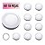 KIT 10 Painel 25W LED Redondo Sobrepor 6500K Branco Frio - Imagem 1