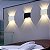 Arandela LED 8W Lente 8 Fachos Preta 3000K Quente Externa Bivolt - Imagem 4