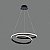 Lustre Pendente Moderno 1 Anel LED 30W Design Circular Preto Branco Quente Bivolt 6001 - Imagem 5