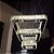 Lustre Pendente Cristal Quadrado Inox K9 LED 3 Andares 35W 3 Cores Bivolt 7306 - Imagem 5