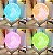 Luminária Lua Cheia LED RGB Colorida 3D 18cm Abajur de Mesa USB - Imagem 2