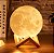 Luminária Lua Cheia LED RGB Colorida 3D 18cm Abajur de Mesa USB - Imagem 6