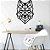 Quadro Decorativo Lobo Vazado - MDF - Imagem 1