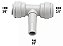 DMFIT - Adaptador "TÊ" - Pino 3/8" x Tubo (2x) 3/8" - Imagem 3