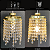 Lustre cristal pendente anel dourado moderno sala quarto promoção - Imagem 4
