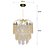 lustre cristal pendente anel dourado moderno sala quarto promoção - Imagem 2