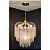 lustre cristal pendente anel dourado moderno sala quarto promoção - Imagem 3