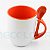 Caneca com Colher de Cerâmica para Sublimação Laranja 325 ML-Mecolour - Imagem 1