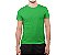 Camiseta Masculina Básica Gola Careca-Malha 100% Poliéster Fiado-Cor Verde Bandeira - Imagem 1