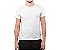 Camiseta Masculina Básica Gola Careca-Malha 100% Poliéster Fiado-Cor Branco - Imagem 1