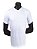 Camiseta Masculina Básica Gola V-Malha 100% Poliéster Fiado-Cor Branco - Imagem 1