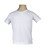 Camiseta Básica Infantil/Juvenil Gola V-Malha 100% Poliéster Fiado-Cor Branco - Imagem 1