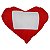 Almofada em Formato de Coração com Tarja para Sublimação - Imagem 1