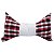 Almofada em Formato de Gravata Borboleta com estampa Xadrez Vermelha para Sublimação - Imagem 1