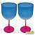 Taça Gin Summer Tricolor (Rosa / Branco / Azul) - Imagem 2
