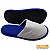 Pantufa Azul com Detalhe Branco - Imagem 1