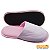 Pantufa Rosa bebe com Detalhe Branco - Imagem 1